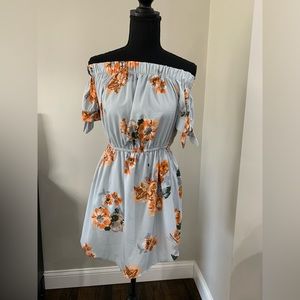 Blush Off The Shoulder Dress